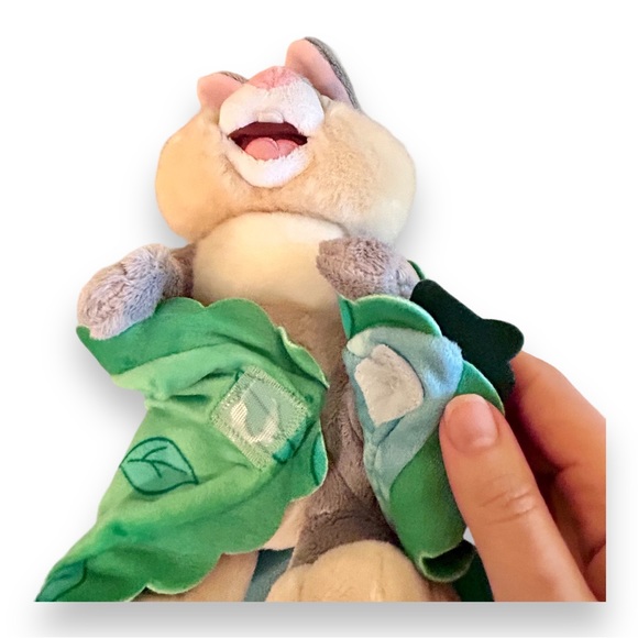Disney Thumper Blanket Plush Stuffed Animal Disney Babies Rabbit Bunny Green NWT - Picture 3 of 6